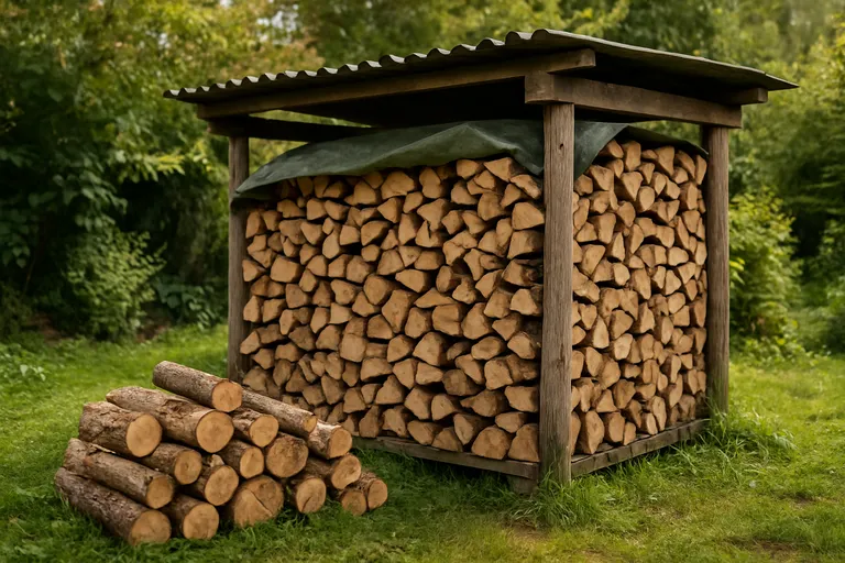 Brandhout opslaan in de tuin: zo blijft je hout droog en stookklaar Brandhout opslaan in de tuin: zo blijft je hout droog en stookklaar